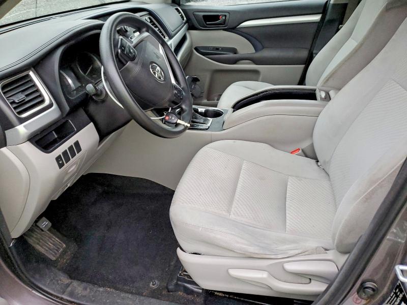 2016 Toyota Highlander VIN 5TDZKRFH9GS153261 COPART salvage auction — Burn Engine, TN - SALVAGE CERTIFICATE, sold $3,150 on 2026-07-09 (photo 7)
