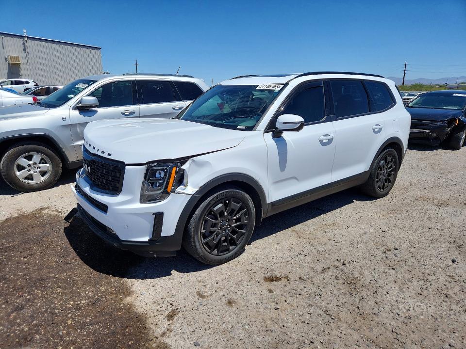2022 Kia Telluride VIN 5XYP5DHC3NG293741 COPART salvage auction — FRONT END, Az - Cert Of Title - Salvage, sold $7,500 on 2026-07-10 (photo 1)