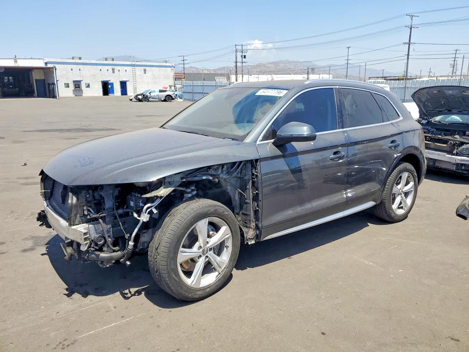 2020 Audi Q5 VIN WA1ANAFY8L2048597 COPART salvage auction — FRONT END, Ca - Salvage Certificate, sold $8,200 on 2026-07-06 (photo 1)
