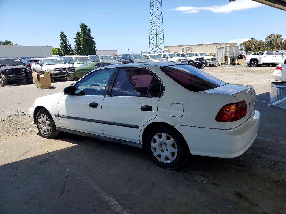 1999 Honda Civic VIN 2HGEJ6675XH553065 COPART salvage auction — SIDE, CA - SALVAGE CERTIFICATE, sold $100 on 2026-07-09 (photo 2)