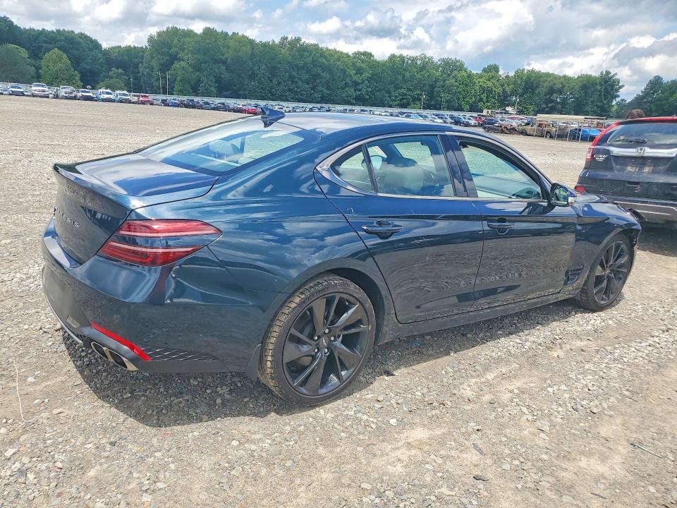 2023 Genesis G70 VIN KMTG34TA4PU133947 COPART salvage auction — FRONT END, Ar - Cert Of Title-Salvage, sold $60 on 2026-07-13 (photo 3)