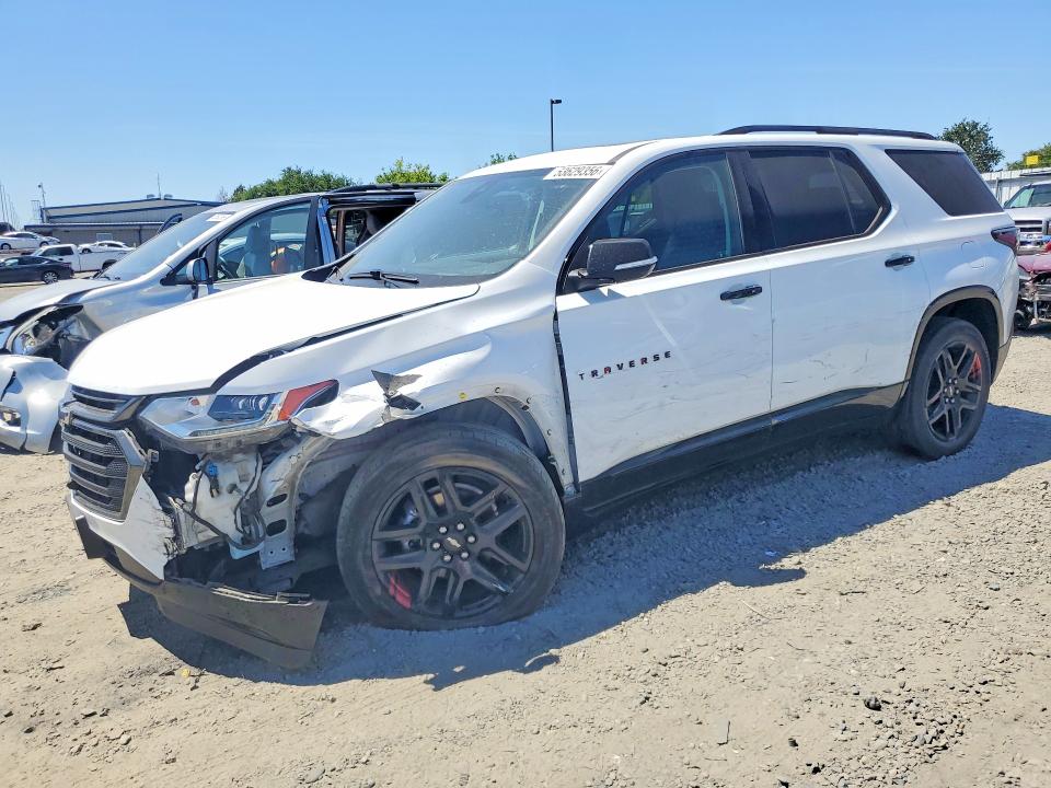 2021 Chevrolet Traverse VIN 1GNEVKKW8MJ126019 COPART salvage auction — FRONT END, Ca - Salvage Certificate, sold $4,250 on 2026-07-02 (photo 1)