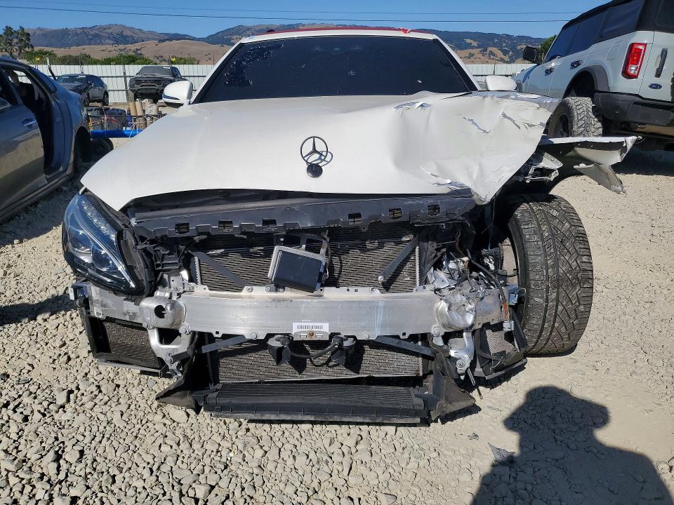 2017 Mercedes-benz C-klasse VIN WDDWK8HB9HF480529 COPART salvage auction — FRONT END, Ca - Salvage Certificate, sold $8,200 on 2026-07-02 (photo 5)