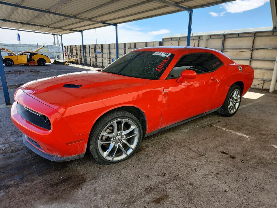 2022 Dodge Challenger VIN 2C3CDZGG1NH222322 COPART salvage auction — BURN, NM - CERTIFICATE OF TITLE, sold $5,100 on 2026-07-31 (photo 1)