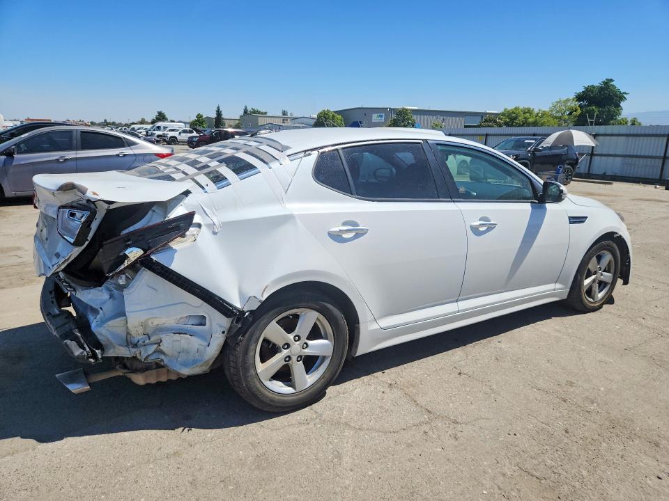 2015 Kia Optima VIN 5XXGM4A77FG489624 COPART salvage auction — REAR END, Ca - App For Dup Salvage Or Ac, sold $250 on 2026-07-10 (photo 3)