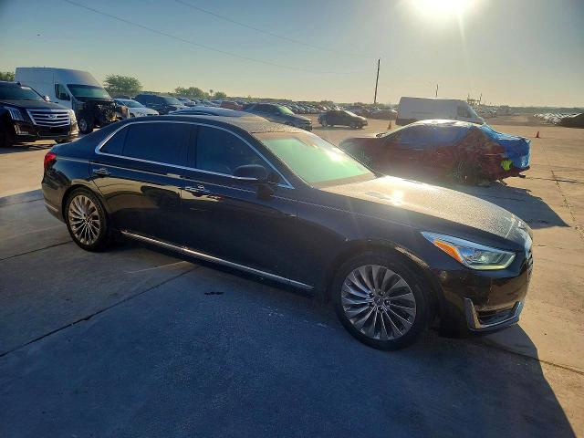 2019 Genesis G90 VIN KMTF34JA0KU058672 COPART salvage auction — UNDERCARRIAGE, Tx - Salvage Vehicle Title, sold $7,500 on 2026-07-20 (photo 4)