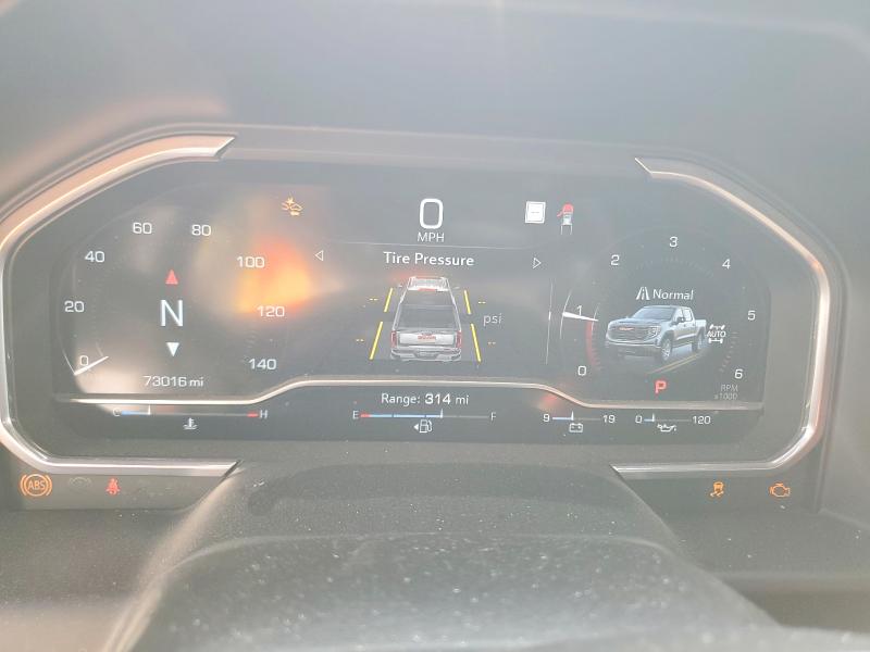 2022 Gmc VIN 1GTUUEET7NZ575818 COPART salvage auction — SIDE, TX - SALVAGE VEHICLE TITLE, sold $16,200 on 2026-07-31 (photo 9)