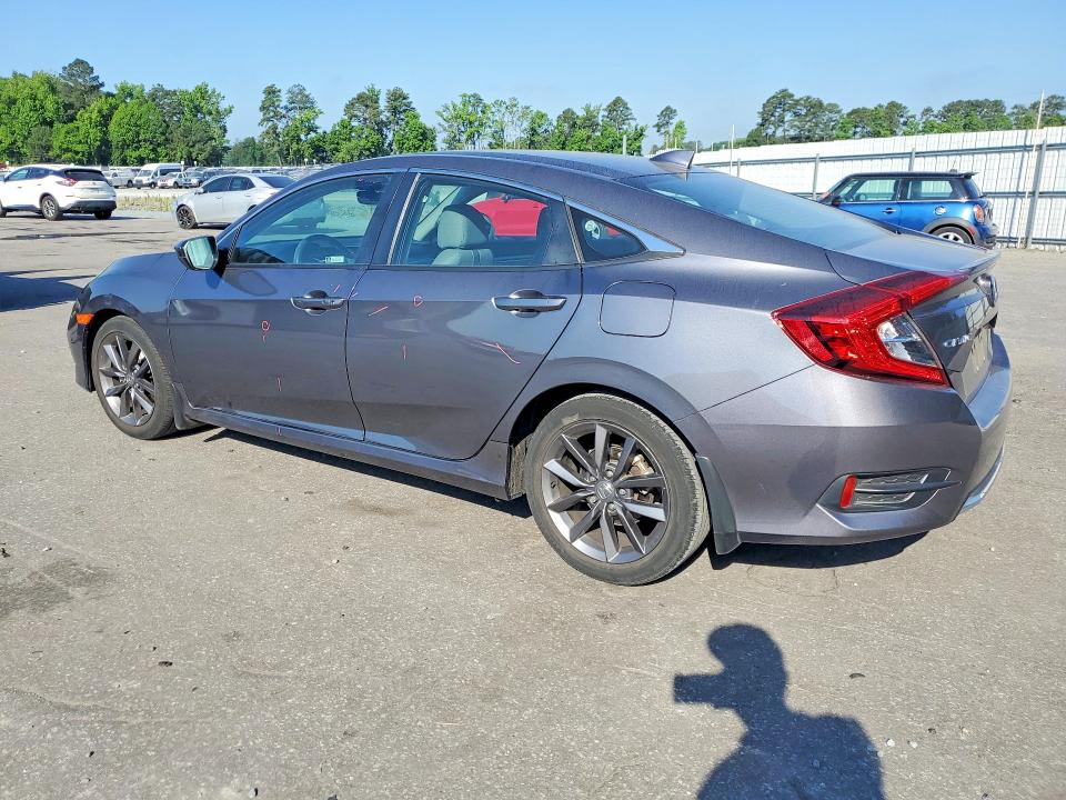 2021 Honda Civic VIN 2HGFC1F76MH702399 COPART salvage auction — REAR END, Nc - Salvage Certificate Of Title, sold $8,500 on 2026-07-02 (photo 2)