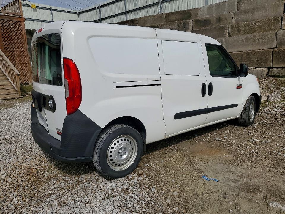 2021 Ram Promaster city VIN ZFBHRFAB1M6T21658 COPART salvage auction — REAR END, Il - Certificate Of Title, sold $4,000 on 2026-07-17 (photo 3)
