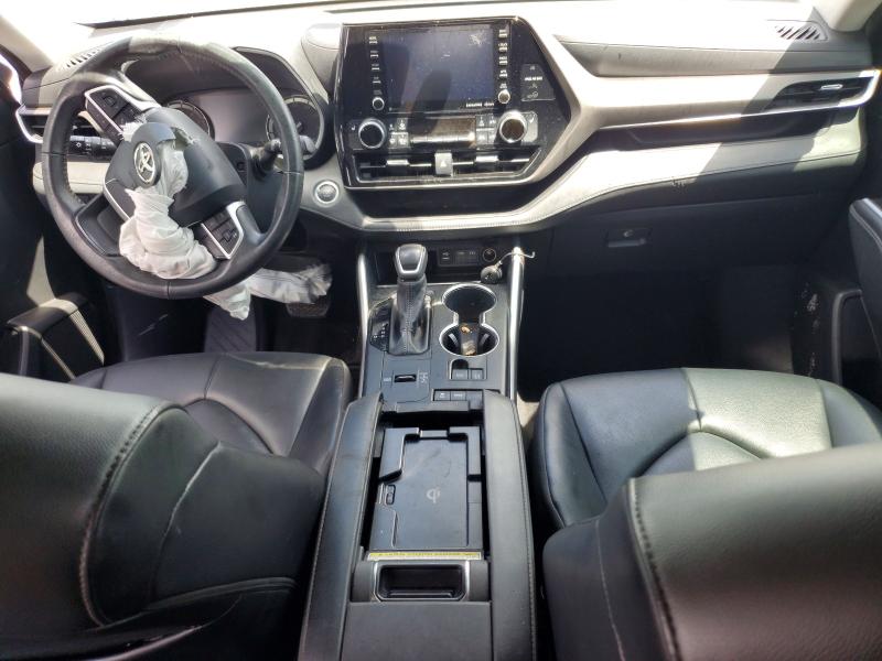 2022 Toyota Highlander VIN 5TDGZRAH3NS115144 COPART salvage auction — FRONT END, Fl - Certificate Of Destruction, sold $13,700 on 2026-07-07 (photo 8)