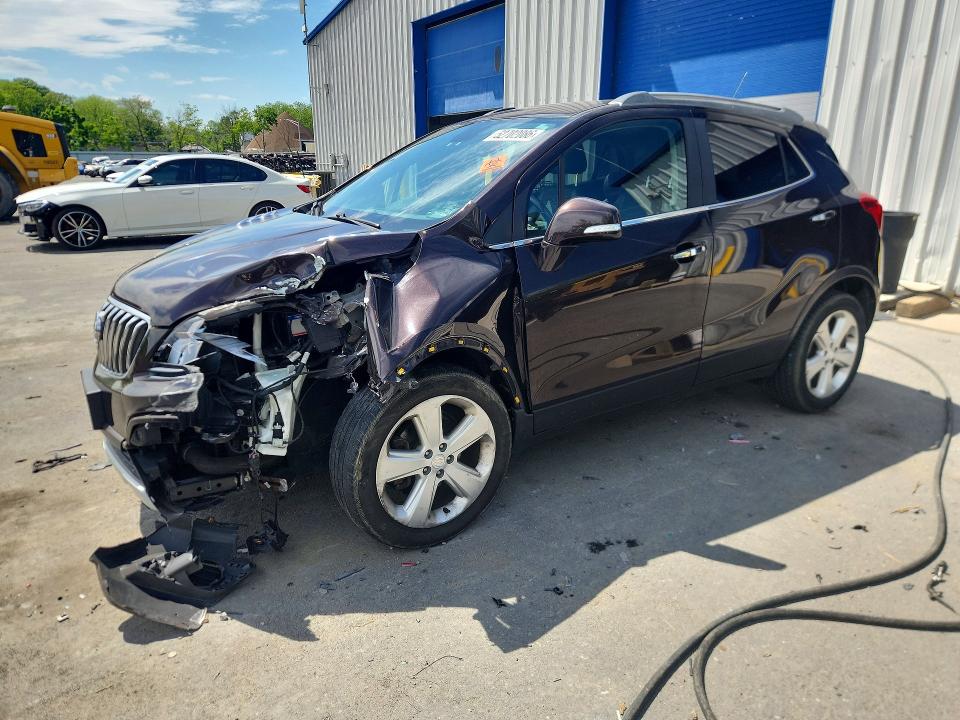 2016 Buick Encore VIN KL4CJASB5GB677357 COPART salvage auction — FRONT END, Nj - Cert Of Title-Salvage, sold $500 on 2026-07-28 (photo 1)