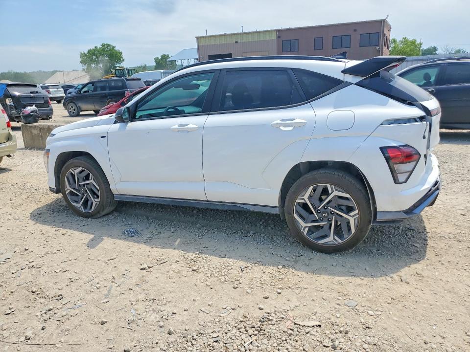 2024 Hyundai Kona VIN KM8HACA33RU155606 COPART salvage auction — REAR END, Ks - Cert Of Title-Salvage, sold $8,100 on 2026-07-14 (photo 2)