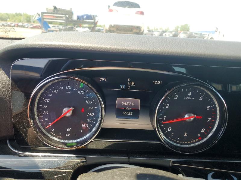 2018 Mercedes-benz E-klasse VIN WDDZF4KB6JA354294 COPART salvage auction — FRONT END, MI - CERTIFICATE OF TITLE, sold $9,400 on 2026-07-28 (photo 9)