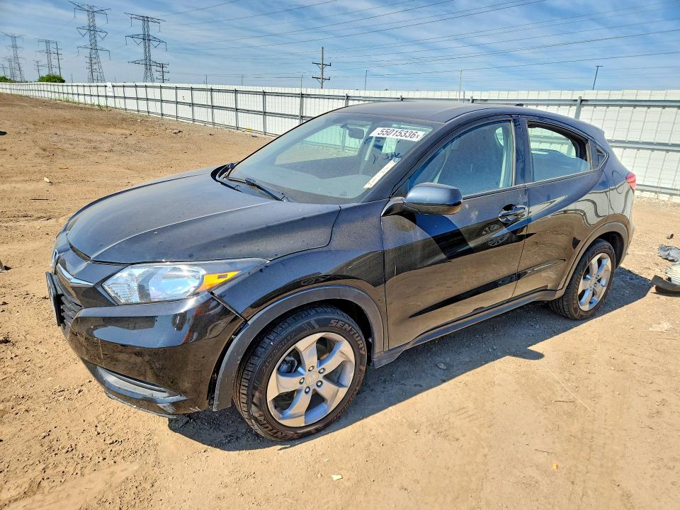 2017 Honda Hr-v VIN 3CZRU6H37HG705313 COPART salvage auction — FRONT END, Il - Salvage Certificate, sold $5,300 on 2026-07-23 (photo 1)