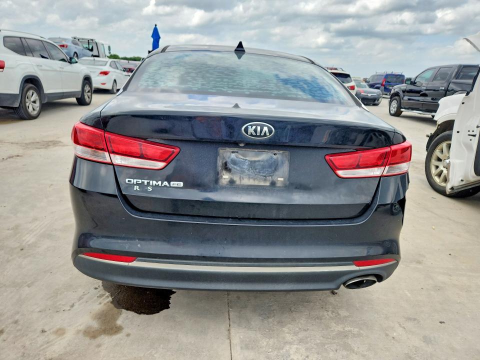 2016 Kia Optima VIN 5XXGT4L36GG100437 COPART salvage auction — FRONT END, Tx - Salvage Vehicle Title, sold $825 on 2026-07-16 (photo 6)