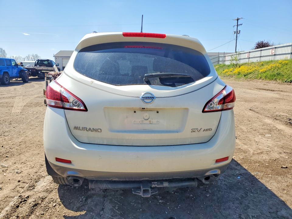 2012 Nissan Murano VIN JN8AZ1MW7CW229747 COPART salvage auction — FRONT END, Mi - Certificate Of Title, sold $425 on 2026-07-08 (photo 6)