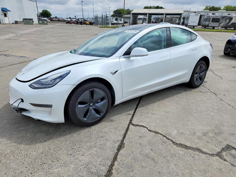 2020 Tesla VIN 5YJ3E1EA3LF804577 COPART salvage auction — FRONT END, Ca - Salvage Certificate, sold $3,000 on 2026-07-13 (photo 1)