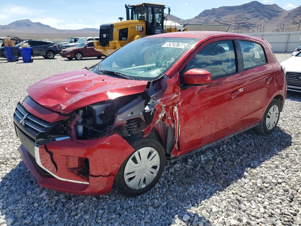 2024 Mitsubishi Mirage VIN ML32AUHJ9RH016127 COPART salvage auction — FRONT END, Az - Cert Of Title - Salvage, sold $2,700 on 2026-07-06 (photo 1)