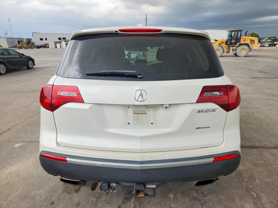 2013 Acura Mdx VIN 2HNYD2H62DH519963 COPART salvage auction — FRONT END, Tx - Salvage Vehicle Title, sold $1,700 on 2026-07-02 (photo 6)