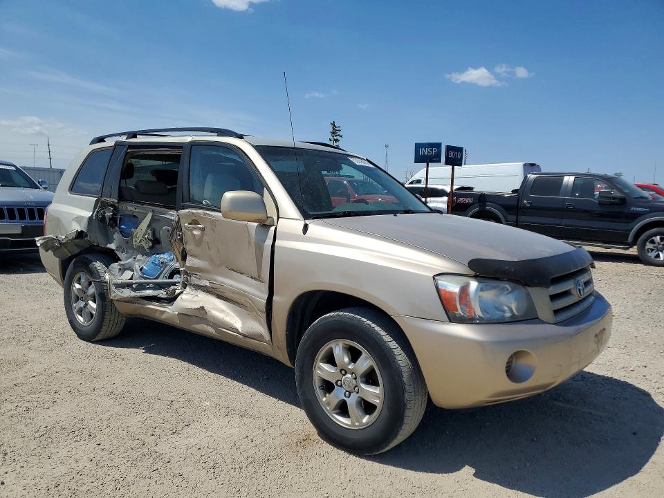 2007 Toyota Highlander VIN JTEDP21A270138578 COPART salvage auction — SIDE, Ia - Cert Of Title-Salvage Title, sold $600 on 2026-07-08 (photo 4)