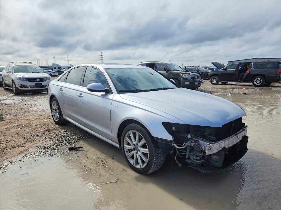 2013 Audi A6 VIN WAUHGAFC9DN083245 COPART salvage auction — FRONT END, Tx - Salvage Vehicle Title, sold $400 on 2026-07-02 (photo 4)