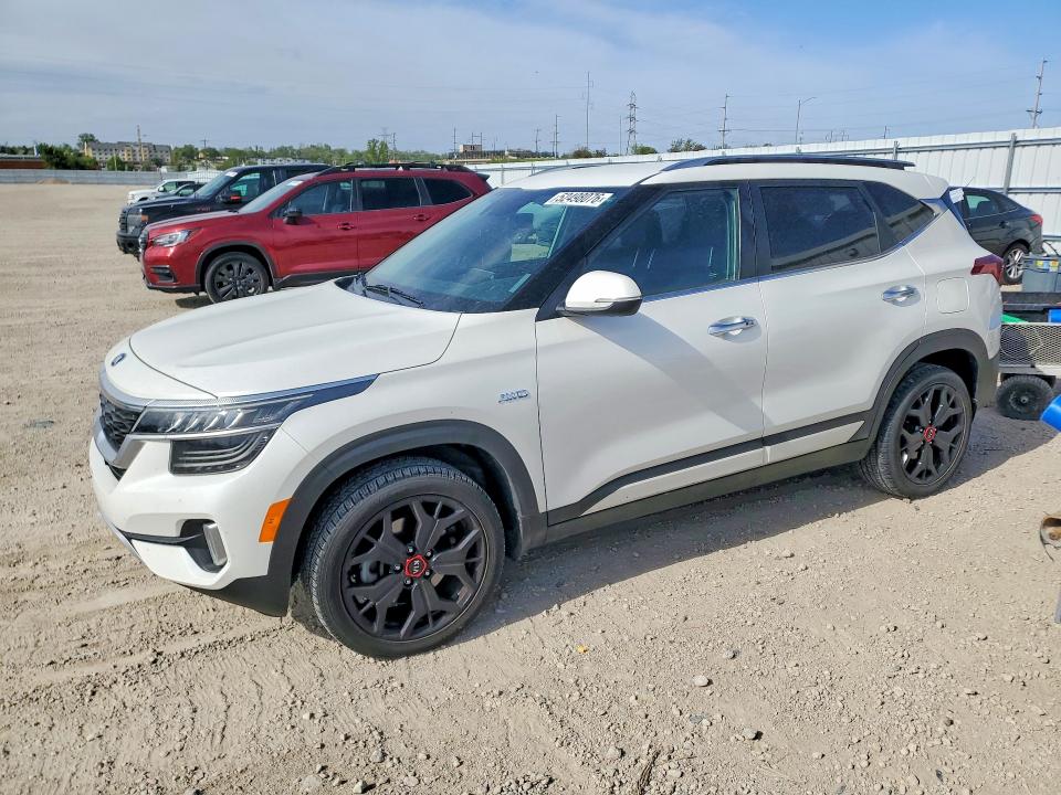 2021 Kia Seltos VIN KNDETCA23M7115252 COPART salvage auction — HAIL, Ia - Cert Of Title-Salvage Title, sold $3,250 on 2026-07-22 (photo 1)