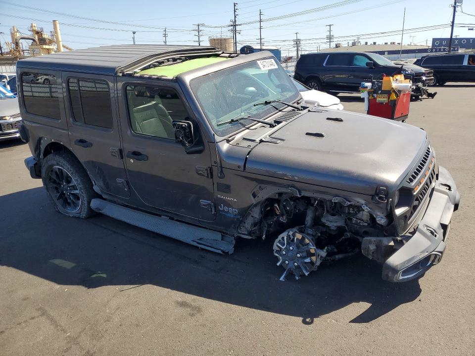 2021 Jeep Wrangler / VIN 1C4JJXP61MW789363 COPART salvage auction — FRONT END, CA - SALVAGE CERTIFICATE, sold $9,100 on 2026-07-29 (photo 4)