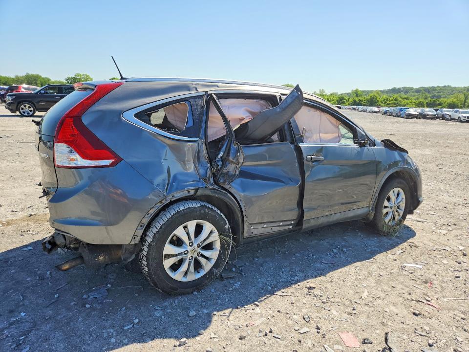 2012 Honda Cr-v VIN JHLRM4H79CC009094 COPART salvage auction — ALL OVER, Il - Salvage Certificate, sold $750 on 2026-07-06 (photo 3)