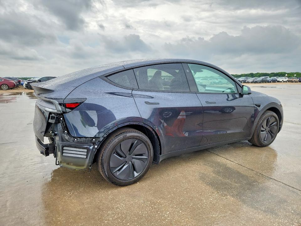 2026 Tesla Model y VIN 7SAYGDED8TA684593 COPART salvage auction — REAR END, TX - SALVAGE VEHICLE TITLE, sold $18,200 on 2026-07-30 (photo 3)