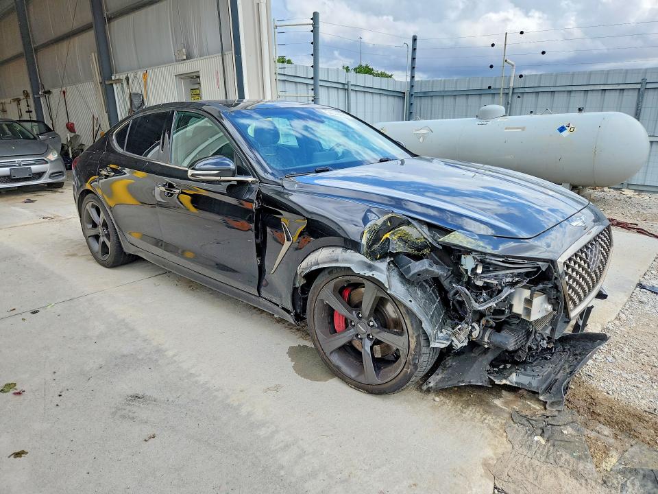 2019 Genesis G70 VIN KMTG34LE6KU031366 COPART salvage auction — FRONT END, Ne - Cert Of Title-Salvage, sold $5,200 on 2026-07-14 (photo 4)