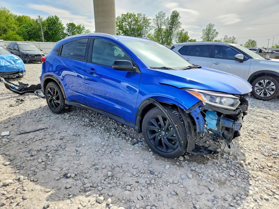 2022 Honda Hr-v VIN 3CZRU6H1XNM769695 COPART salvage auction — FRONT END, Mi - Cert Of Title-Salvage Vehicle, sold $3,850 on 2026-07-09 (photo 4)