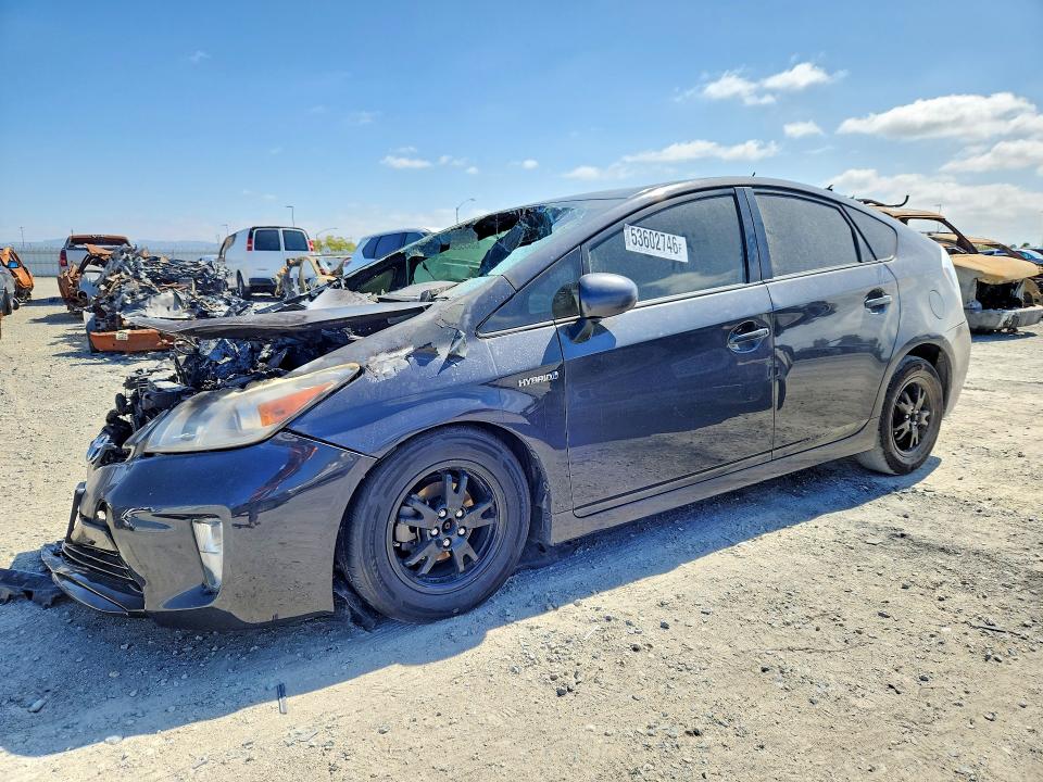2014 Toyota Prius VIN JTDKN3DU2E1785616 COPART salvage auction — BURN, Ca - Non-Repairable Vehicle Cert, sold $250 on 2026-07-31 (photo 1)