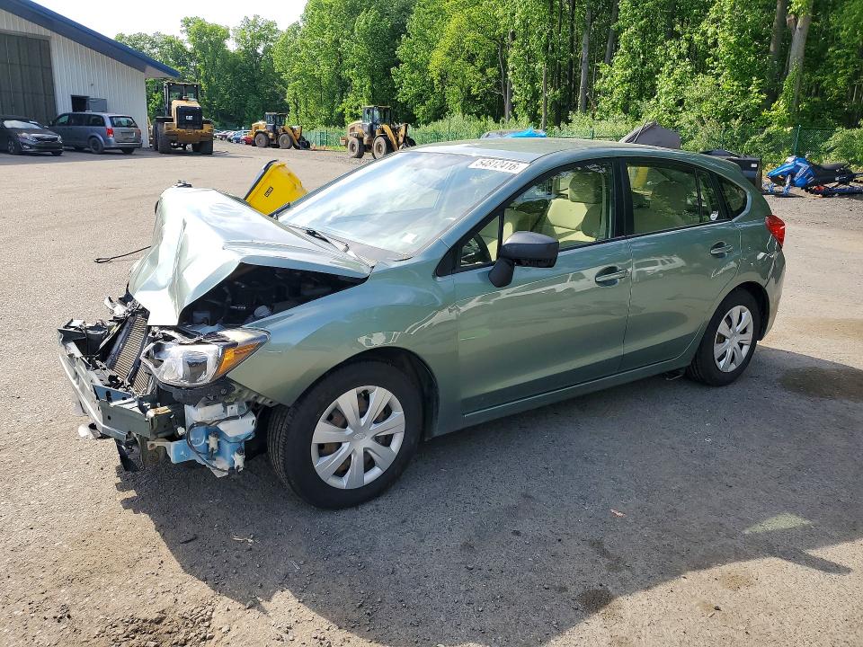 2016 Subaru Impreza VIN JF1GPAA69GG275537 COPART salvage auction — FRONT END, Ct - Cert Of Title-Salvage, sold $475 on 2026-07-16 (photo 1)