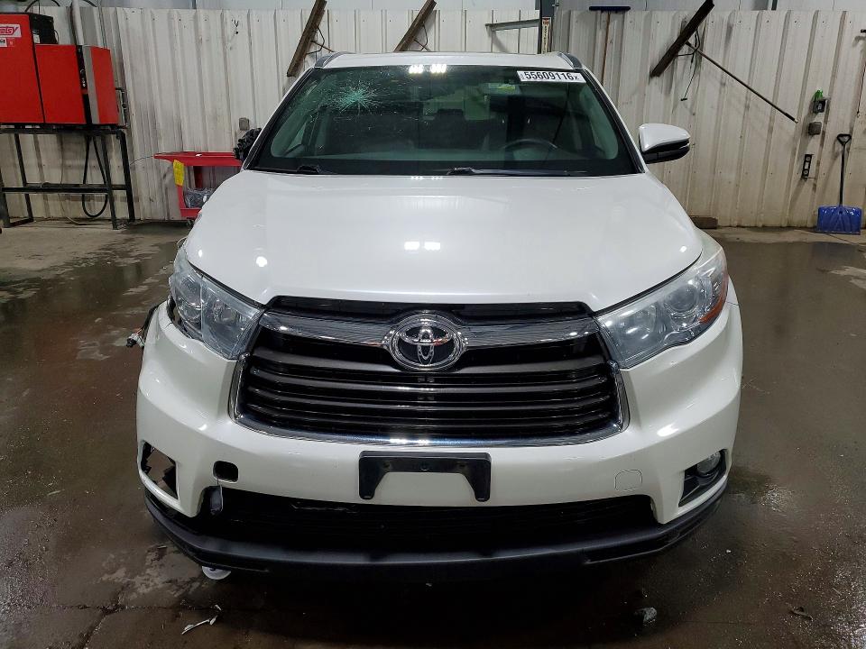 2016 Toyota Highlander VIN 5TDJKRFH5GS352739 COPART salvage auction — FRONT END, Mn - Cert Of Title-Salvage, sold $250 on 2026-07-21 (photo 5)