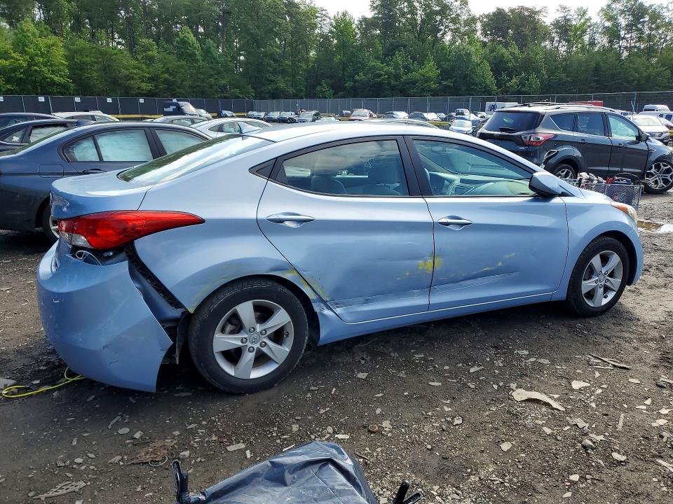 2012 Hyundai Elantra VIN KMHDH4AE4CU449413 COPART salvage auction — SIDE, Md - Cert Of Salvage > 75% Damage, sold $1,150 on 2026-07-07 (photo 3)
