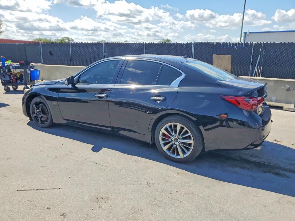 2018 Infiniti Q50 VIN JN1EV7AR4JM440247 COPART salvage auction — MINOR DENT/SCRATCHES, Fl - Cert Of Title-Rebuilt, sold $6,800 on 2026-07-09 (photo 2)