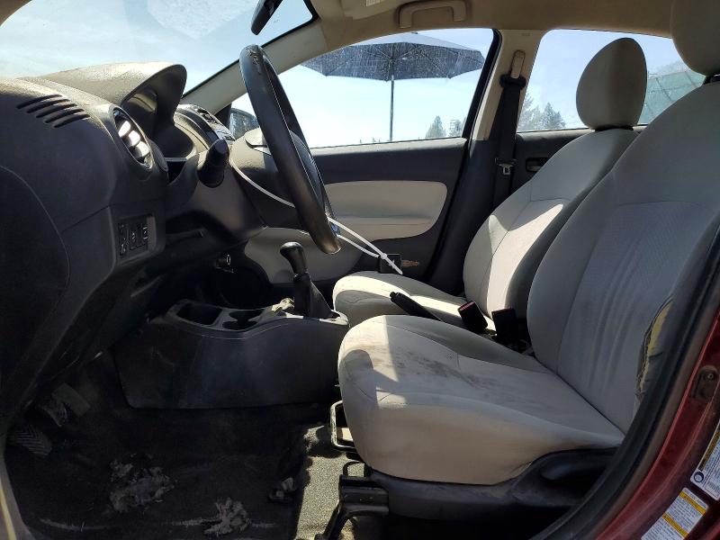 2017 Mitsubishi Mirage VIN ML32F3FJXHHF09914 COPART salvage auction — FRONT END, WA - BILL OF SALE, sold $400 on 2026-07-02 (photo 7)