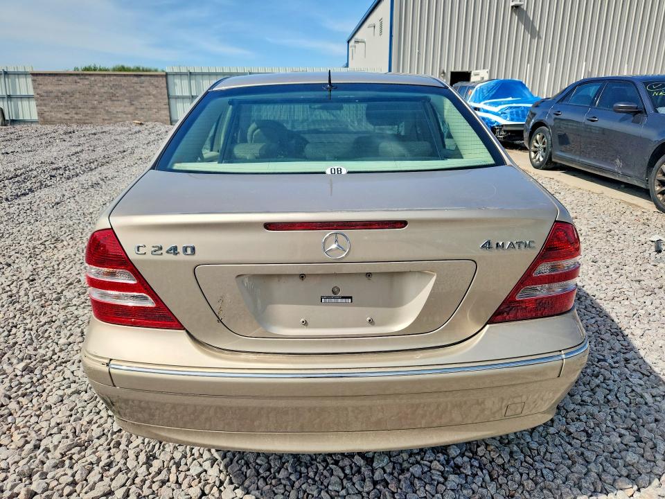 2005 Mercedes-benz C class VIN WDBRF81J05F596869 COPART salvage auction — REAR END, WI - CERTIFICATE OF TITLE, sold $1,750 on 2026-07-27 (photo 6)