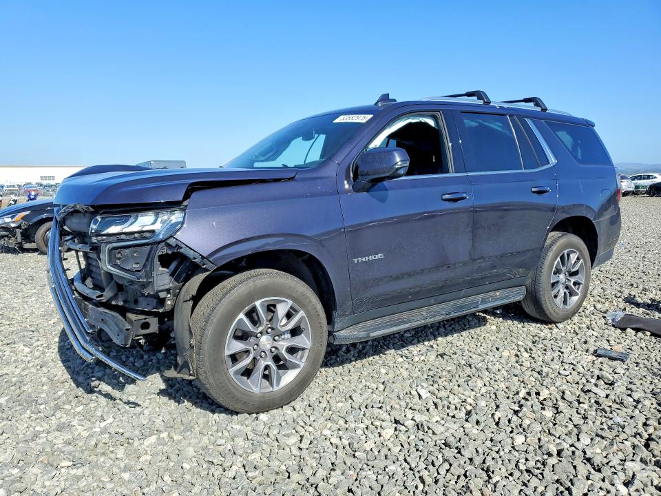 2023 Chevrolet VIN 1GNSKNKD5PR205441 COPART salvage auction — FRONT END, Ca - Salvage Certificate, sold $11,700 on 2026-07-02 (photo 1)