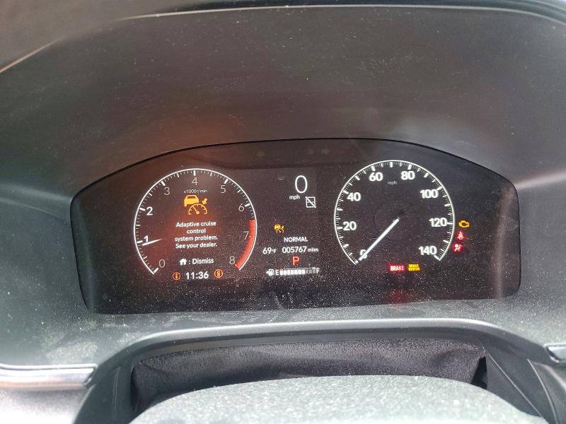 2025 Honda Cr-v VIN 2HKRS4H21SH471255 COPART salvage auction — FRONT END, Ca - Salvage Certificate, sold $11,300 on 2026-07-07 (photo 9)