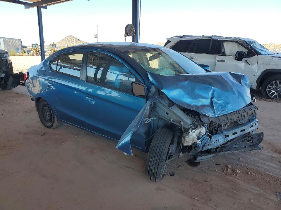 2018 Mitsubishi Mirage VIN ML32F3FJ3JHF08335 COPART salvage auction — FRONT END, AZ - CERT OF TITLE - SALVAGE, sold $225 on 2026-07-30 (photo 4)