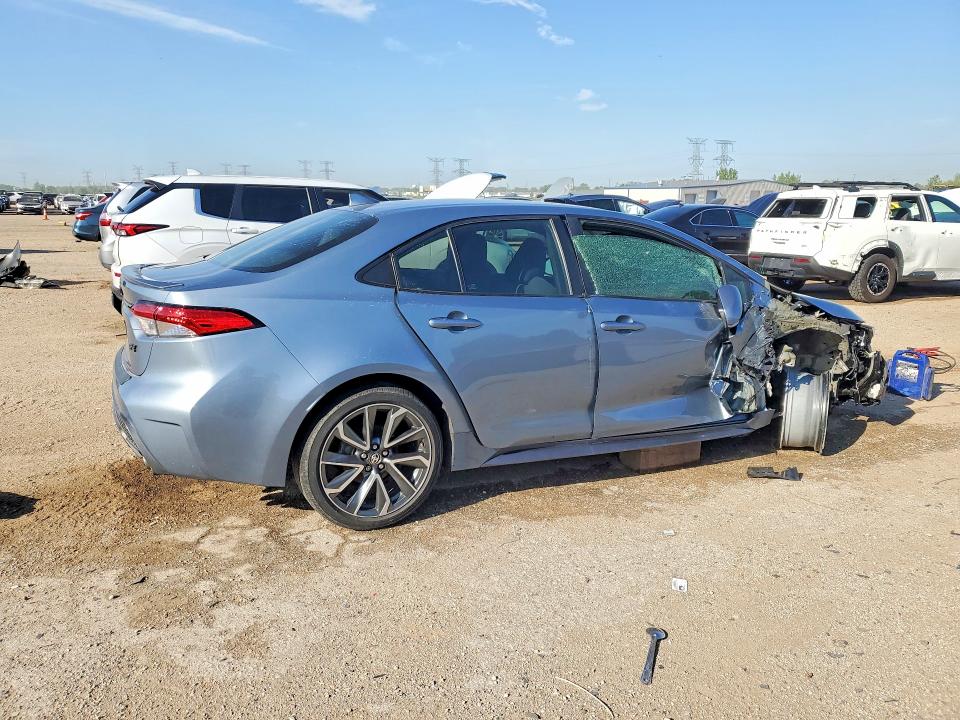 2020 Toyota Corolla VIN 5YFS4RCE7LP030762 COPART salvage auction — SIDE, Il - Salvage Certificate, sold $250 on 2026-07-21 (photo 3)