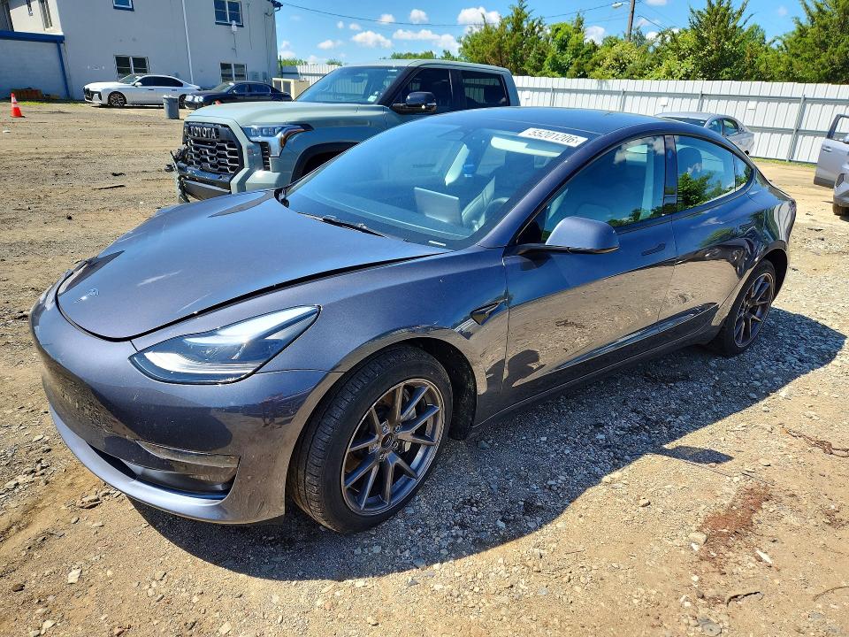 2023 Tesla Model 3 VIN 5YJ3E1EA8PF670798 COPART salvage auction — FRONT END, Nj - Cert Of Title-Salvage, sold $6,400 on 2026-07-08 (photo 1)