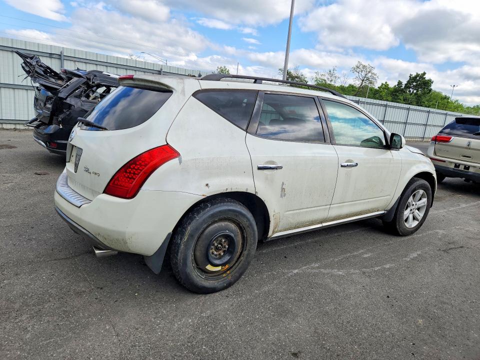 2007 Nissan Murano VIN JN8AZ08W37W610229 COPART salvage auction — MINOR DENT/SCRATCHES, Pa - Cert Of Title-W=Flood Vehicle, sold $1,000 on 2026-07-21 (photo 3)