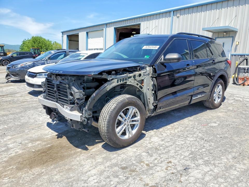 2021 Ford Explorer VIN 1FMSK8DH2MGA22883 COPART salvage auction — FRONT END, Va - Cert Of Title - Salvage, sold $5,900 on 2026-07-02 (photo 1)