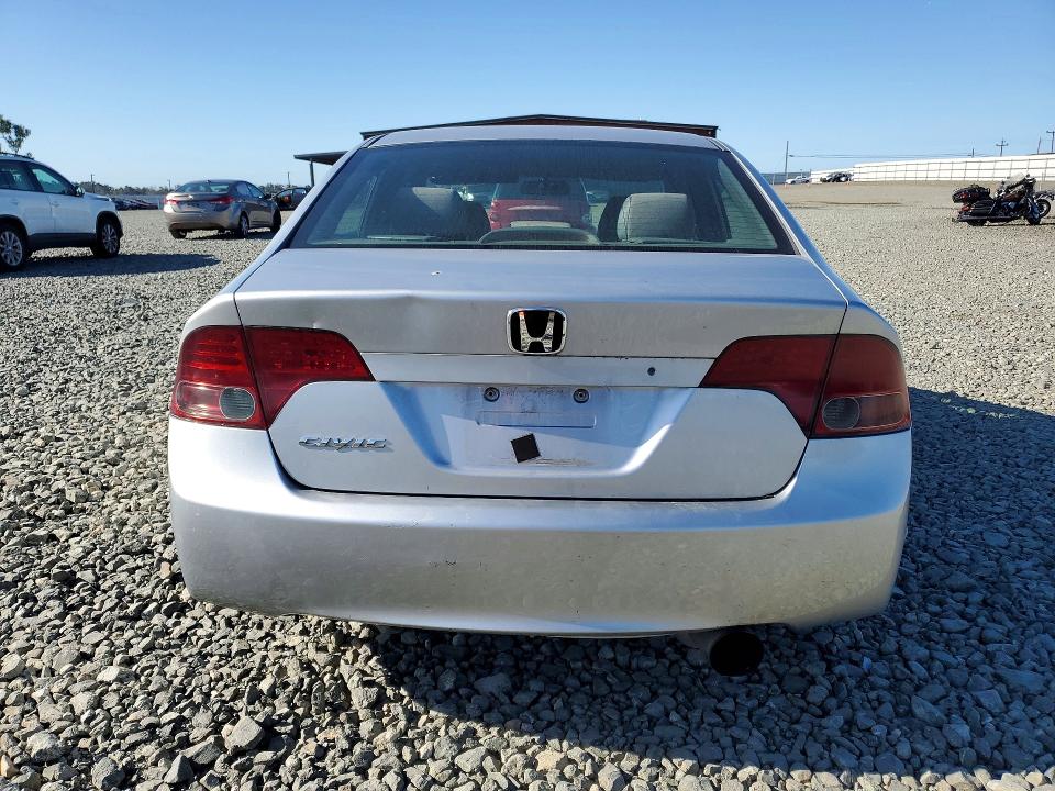 2008 Honda Civic VIN 1HGFA15538L042613 COPART salvage auction — VANDALISM, Ca - Salvage Certificate, sold $325 on 2026-07-02 (photo 6)