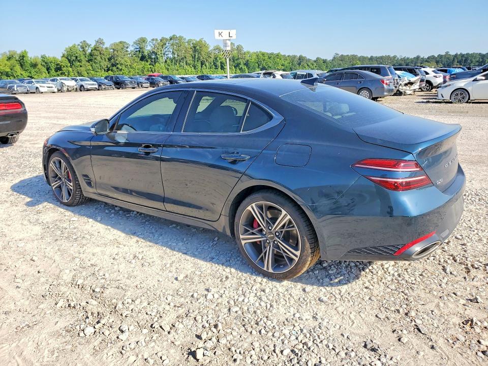 2024 Genesis G70 VIN KMTG54SEXRU136224 COPART salvage auction — FRONT END, Tx - Salvage Vehicle Title, sold $4,200 on 2026-07-21 (photo 2)