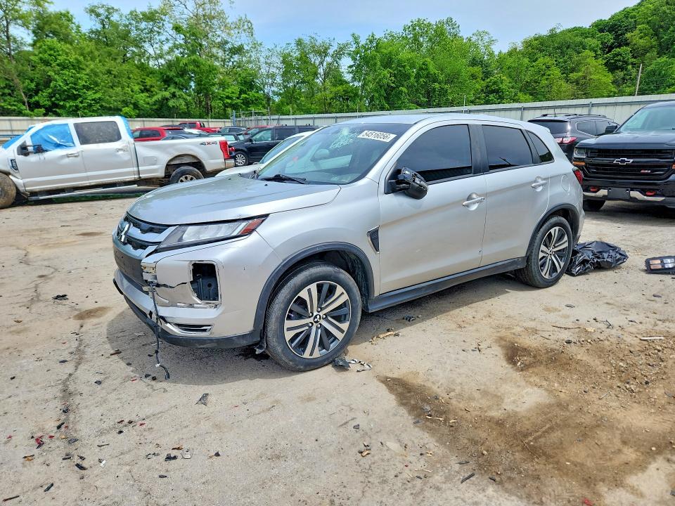 2021 Mitsubishi Outlander VIN JA4ARUAU8MU023604 COPART salvage auction — FRONT END, Pa - Certificate Of Salvage, sold $1,250 on 2026-07-16 (photo 1)