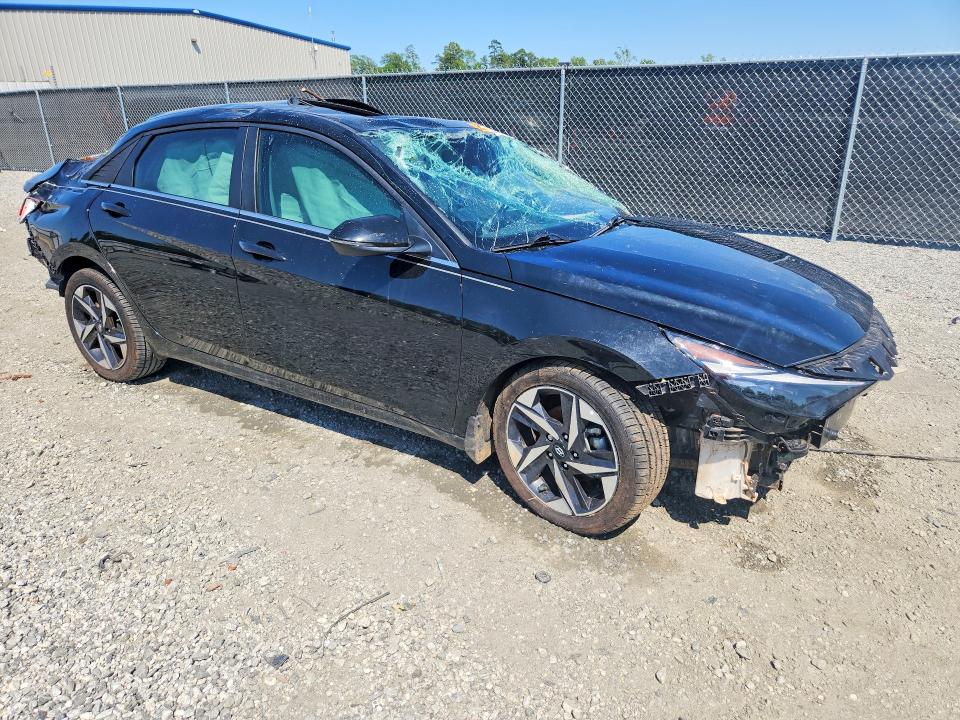 2022 Hyundai Elantra VIN KMHLP4AG7NU341533 COPART salvage auction — ROLLOVER, Sc - Non-Reb & Rem Salvage Title, sold $1,100 on 2026-07-15 (photo 4)