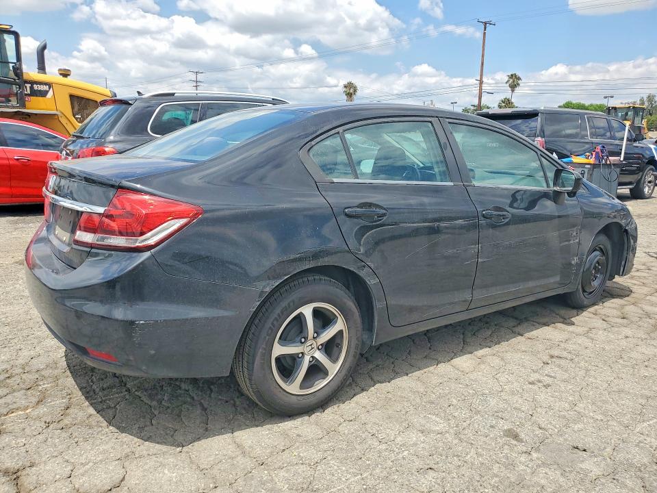 2015 Honda Civic VIN 19XFB2F73FE702415 COPART salvage auction — SIDE, Ca - Salvage Certificate, sold $2,250 on 2026-07-09 (photo 3)
